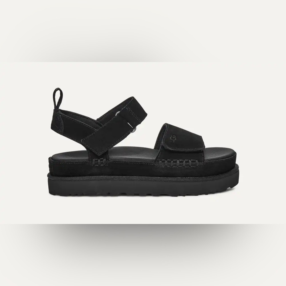 UGG Black Women's Goldenstar Sandals, 8